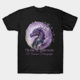 Fibromyalgia Awareness Mythical Strength To Overcome Fibromyalgia Dragon T-Shirt